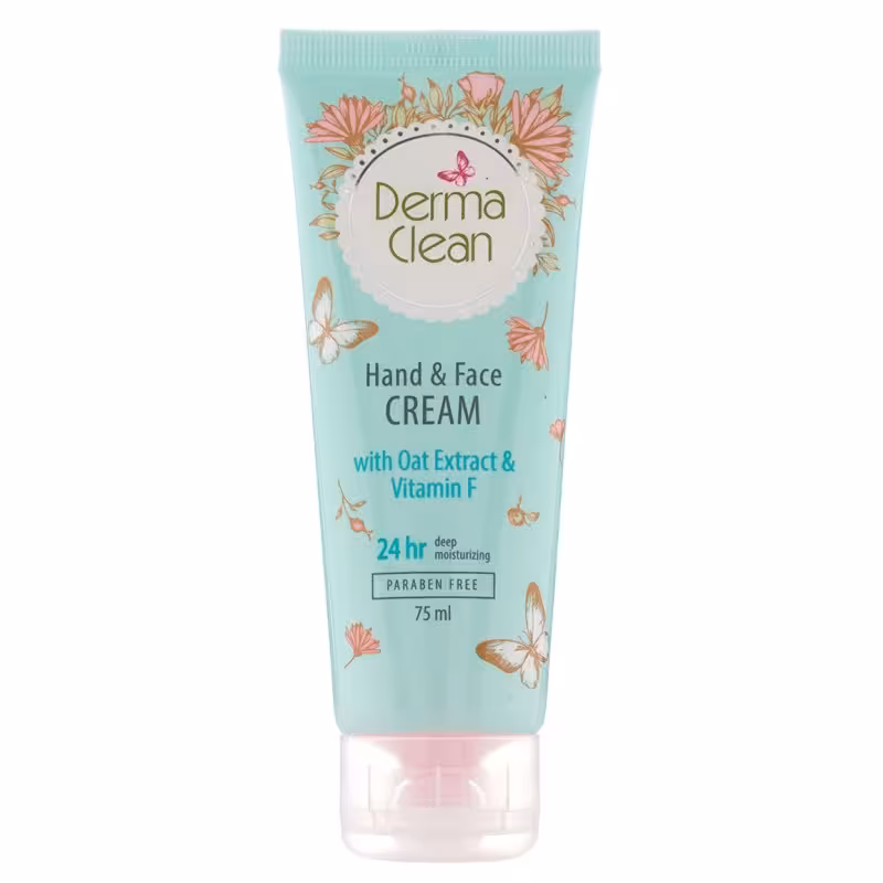 کرم دست و صورت عصاره جوی دوسر و ویتامین F درماکلین 75 میل