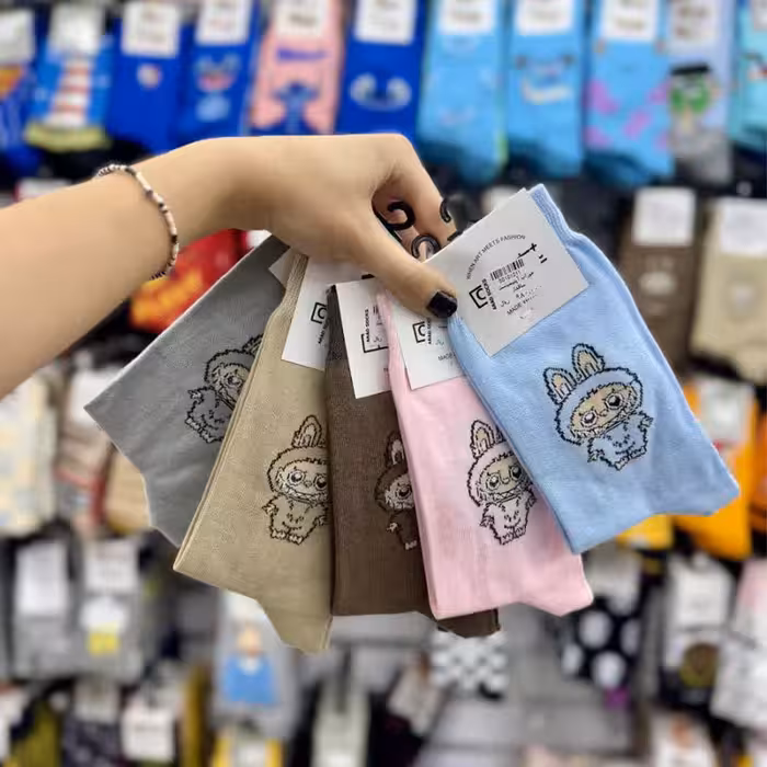 جوراب ساقدار آپتیمیست طرح لبوبو