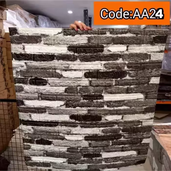 دیوارپوش فومی پشت چسبدار وارداتی کد AA-24 ابعاد70در70 cm ضخامت 5میل (پس کرایه)