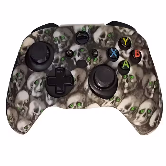 محافظ دسته Xbox Series X/S طرح جمجمه چشم سبز