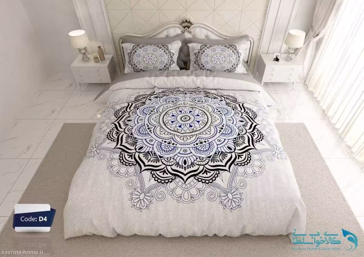 روتختی دو نفره طرح اسلیمی برند ترکسان کد D4