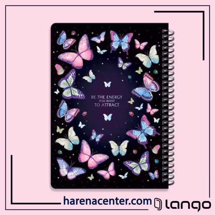 دفتر مدرسه طرح LOVE yourself برند لانگو