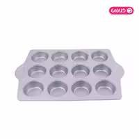 قالب تفلون مافین 12 خانه دسته دار 42*26.5