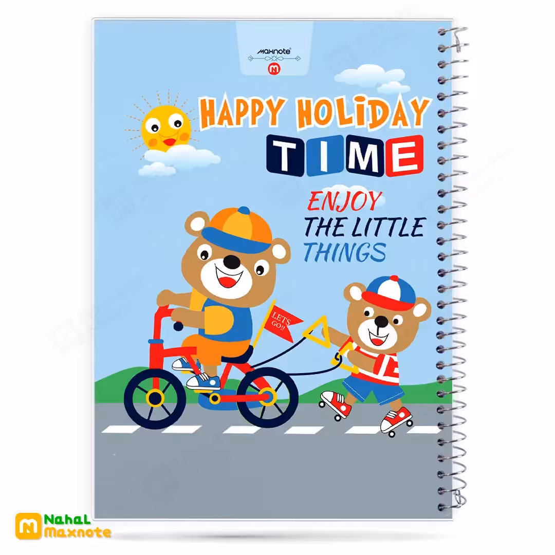 دفتر 100 برگ سیمی طلقی فانتزی کد 9114.طرح 8