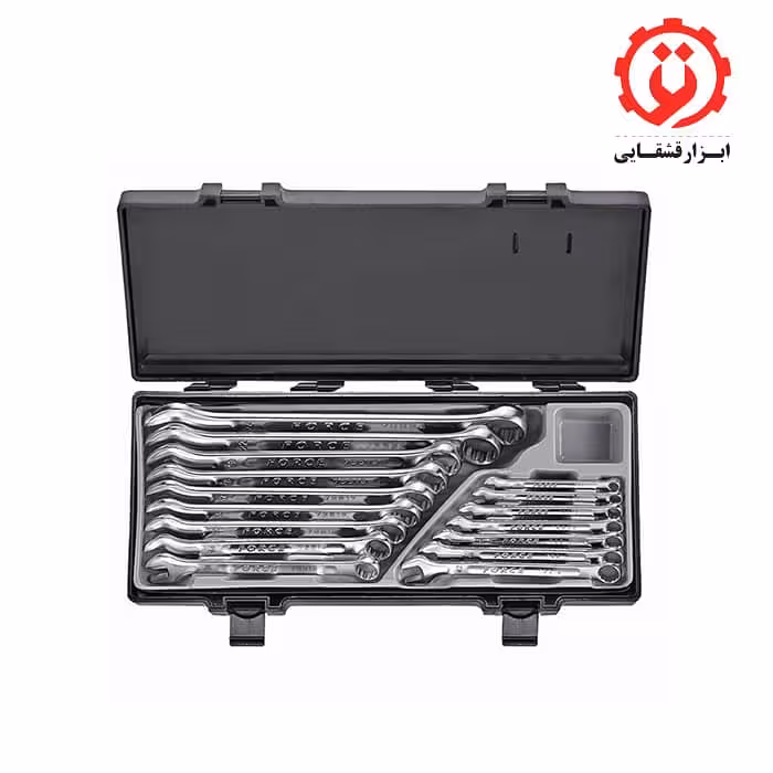 جعبه آچار یکسر تخت یکسر رینگ 16 عددی فورس مدل 5161