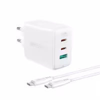 شارژر دیواری برند Ace Fast مدل ACE FAST A13 PD65W(USB-C USB-C USB-A) 3-port charger