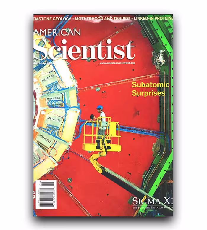 american scientist subatomic surprises مجله انگلیسی چاپ اصل کاغذ گلاسه روغنی
