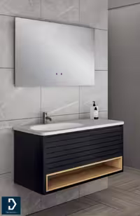 روشویی کابینتی لوکس کابین مدل 605C مشکی