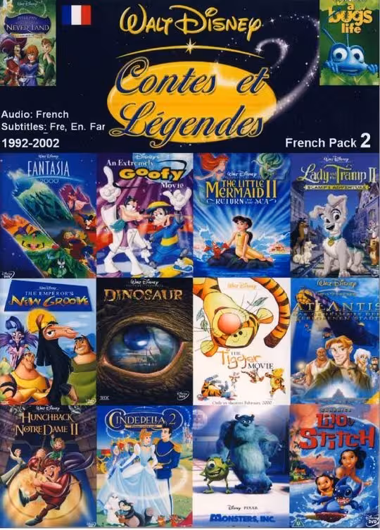 کارتون های والت دیزنی فرانسوی شماره 2 French Cartoons