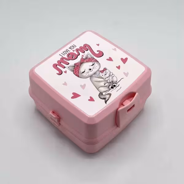 هوبی لایف - ظرف غذا کودک گربه صورتی 021175