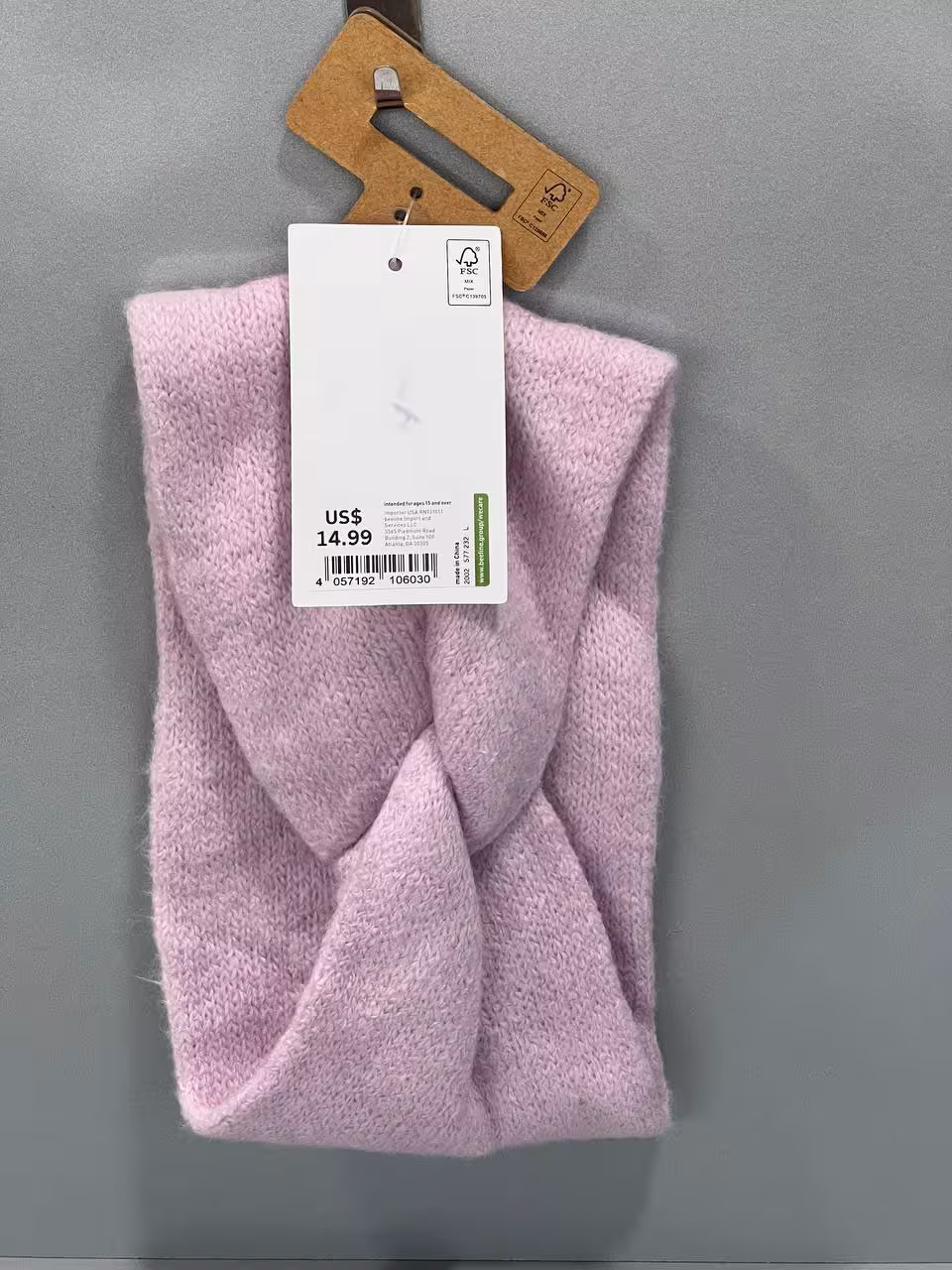 هدبند صورتی کژوال و زمستانی I am