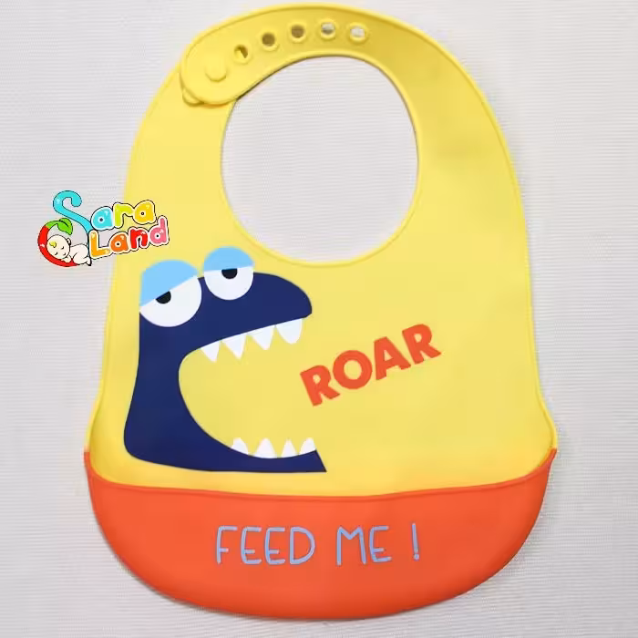 پیشبند سیلیکونی نوزاد طرح Feed Me