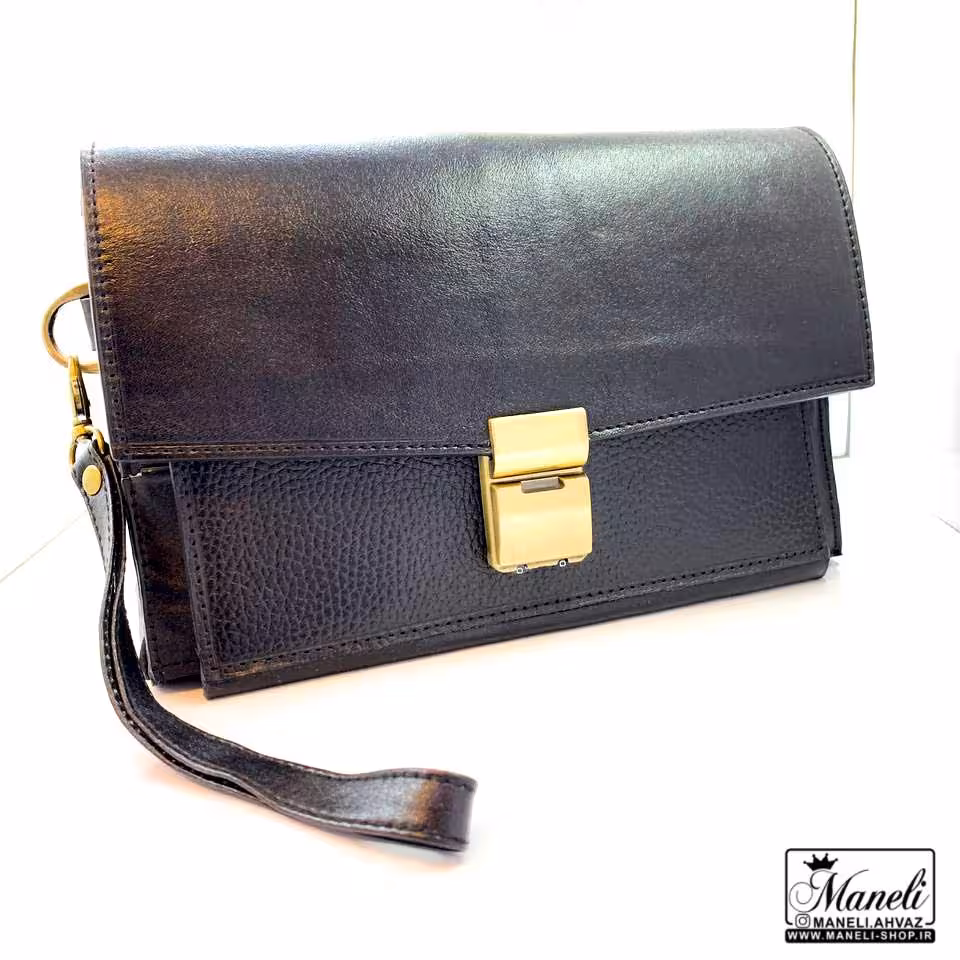 کیف مدارک چرم طبیعی مردانه | مشکی 14011130