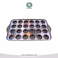 قالب تفلون مافین 24 خانه کف صاف قطر 5