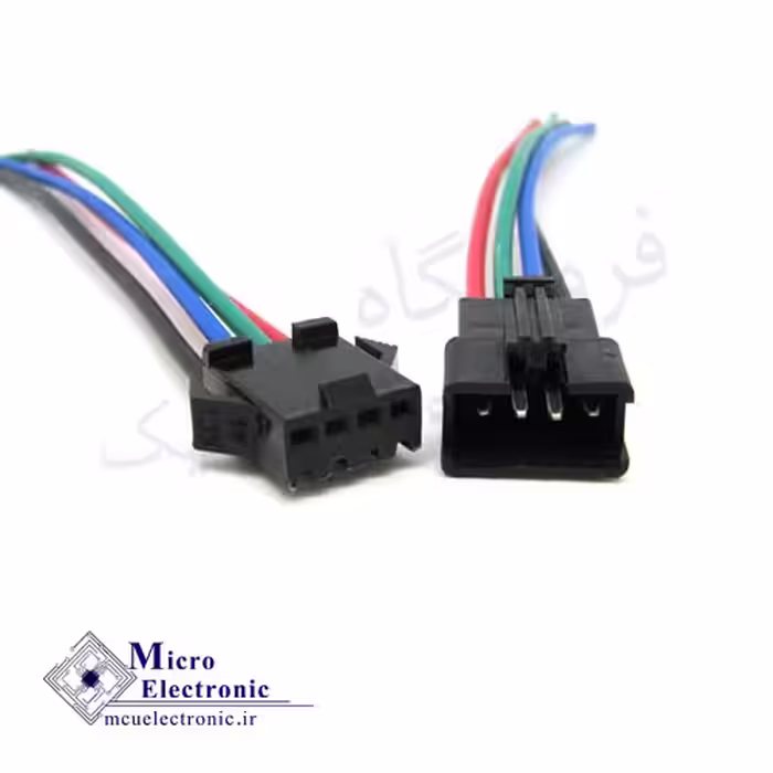 سوکت نری و مادگی sm سیم دار 4pin