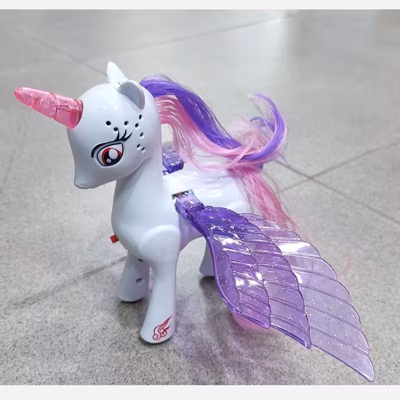 اسب بال دار موزیکال ( خرید عمده و تکی اسباب بازی گناوه مارکت )