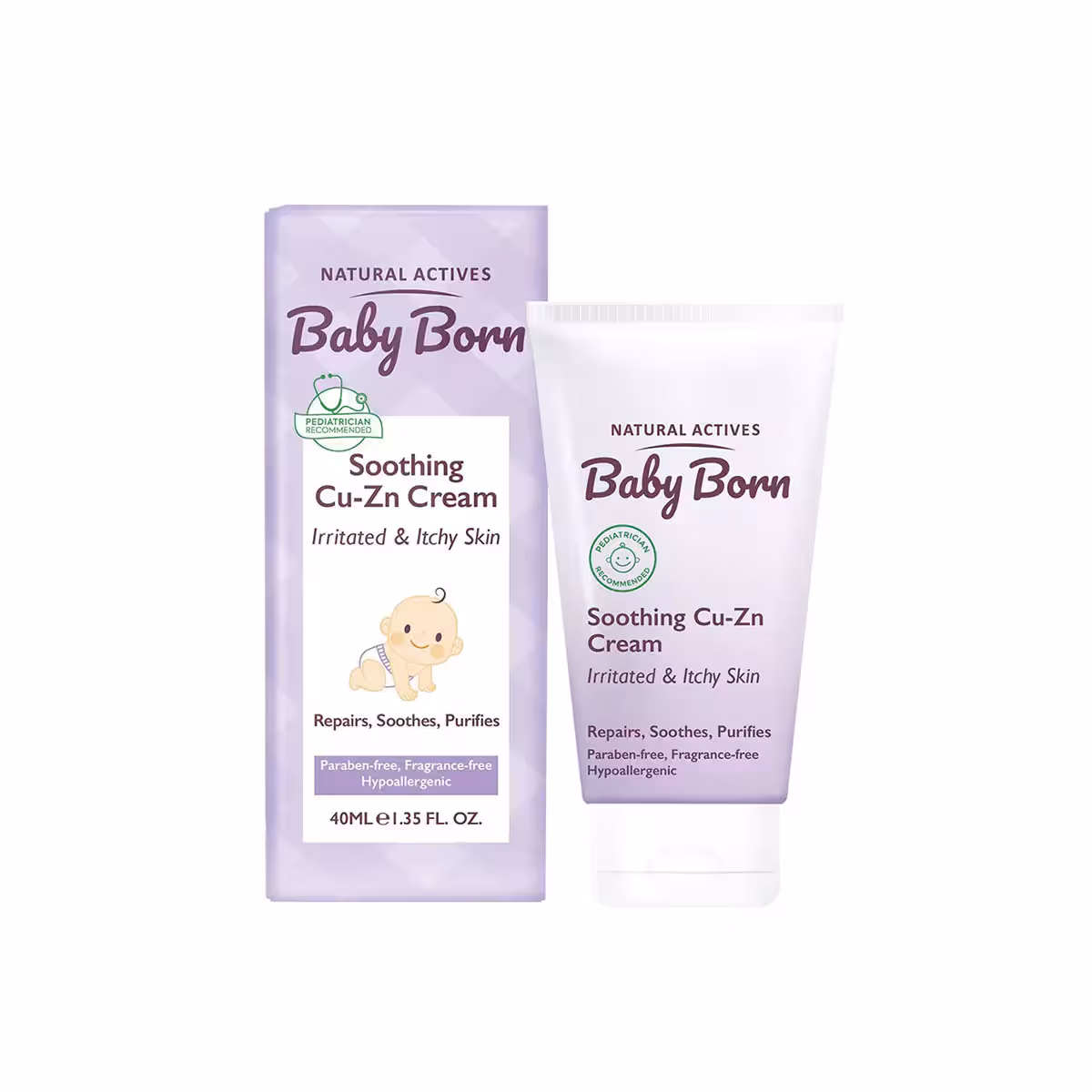 کرم رفع قرمزی پوست صورت و بدن کودک حجم 40 میلی لیتر بیبی بورن