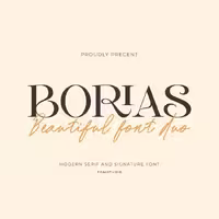 دانلود فونت انگلیسی BORIAS Font