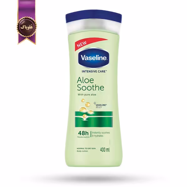 لوسیون بدن وازلین Vaseline مدل آلوئه‌ ورا تسکین‌ دهنده Aloe Soothe حجم 400 میلی لیتر (اورجینال)