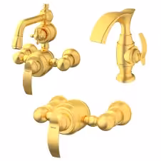 ست شیرآلات شودر مدل گلوریس طلایی