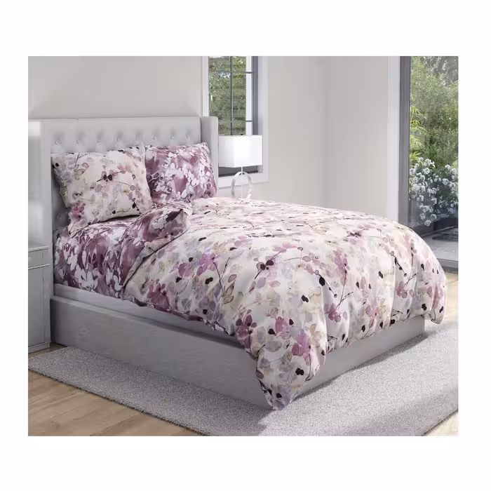 سرویس روتختی دو نفره کارینا مدل ساتین پنبه 6 تکه کد 55