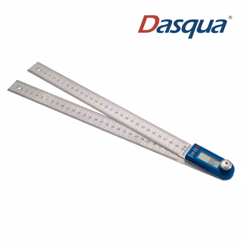 خط کش زاویه سنج دیجیتال دو خط کشه 300 میلی متر مدل DASQUA 1022-0300 ایتالیا