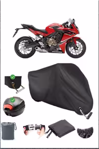 چادر موتورسیکلت مشکی HONDA CBR 650 F قفل کیسه عقب سازگار با برزنت ضد آب موتور سیکلت Breen