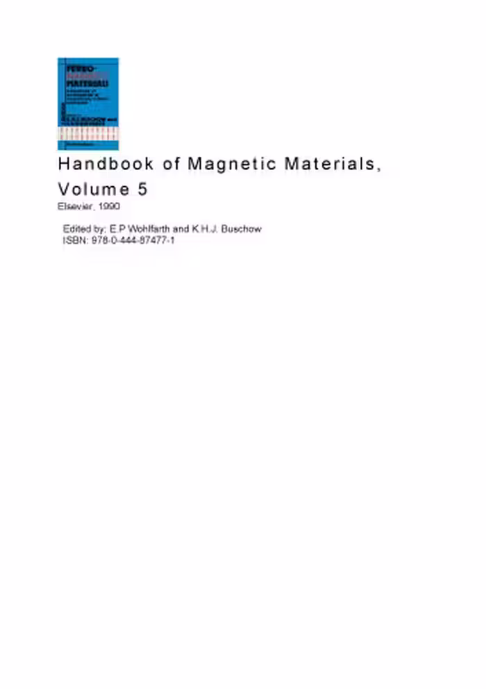 خرید و دانلود نسخه کامل کتاب Handbook of Magnetic Materials: Volume 5