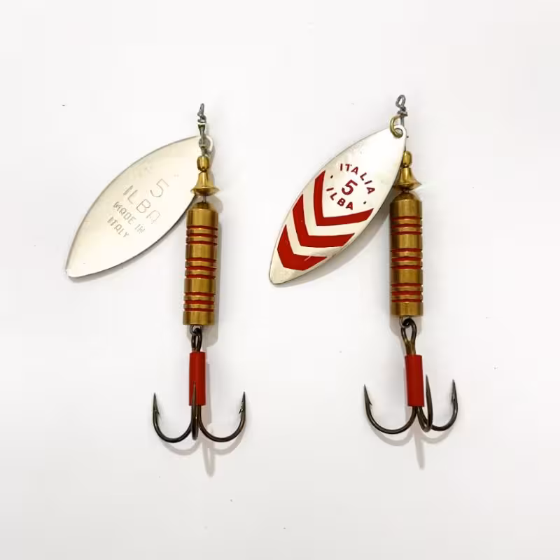 لانسه برگ بیدی ایلبا سایز 5 مدل Lungo Silver/Red