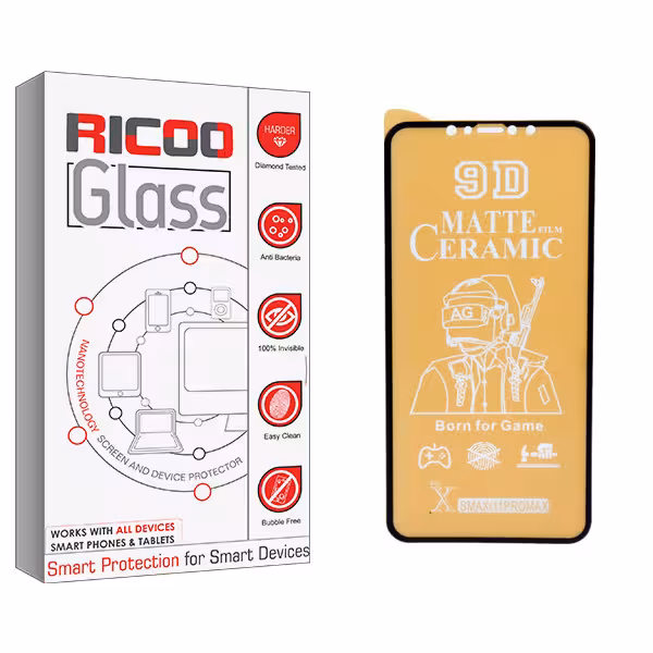 محافظ صفحه نمایش سرامیکی مات ریکوو مدل  HD مناسب برای گوشی موبایل اپل iphone 11 Pro Max/ XS Max | کالا برتری