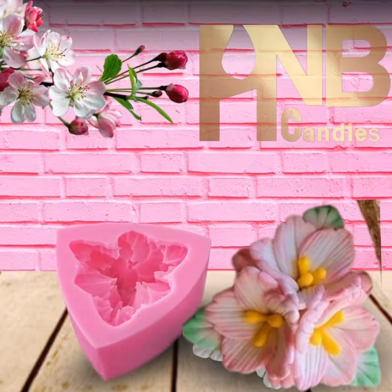 قالب سیلیکونی شکوفه بهاری 7 سانت | amazonchi