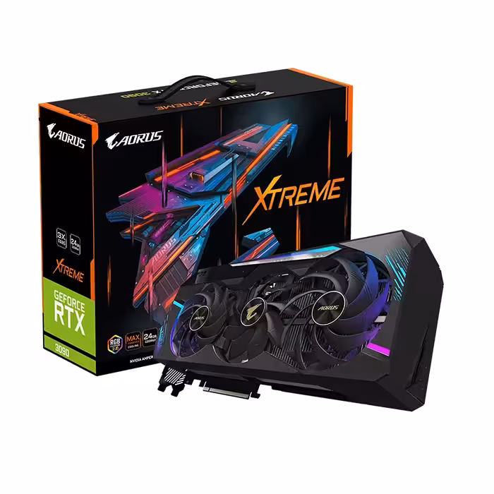 کارت گرافیک گیگابایت GeForce RTX 3090 AORUS XTREME 24G