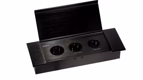 پریز توکار اسلیم مشکی ملونی کد10106