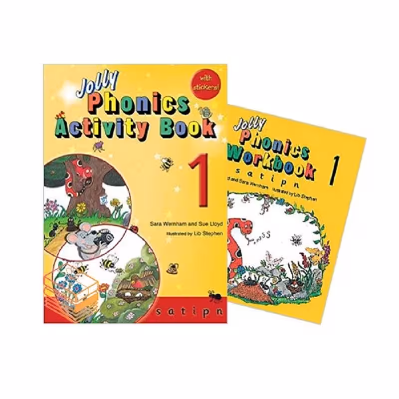 کتاب جولی فونیکس یک اکتیویتی بوک و ورک بوک Jolly Phonics Activity Book 1   Work book