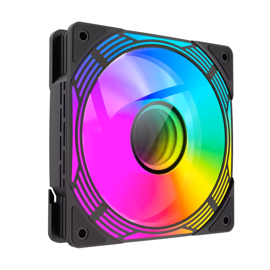 قیمت مشخصات فن کیس گیمینگ مشکی GAMEMAX FN12A-C8I-R | تکاف