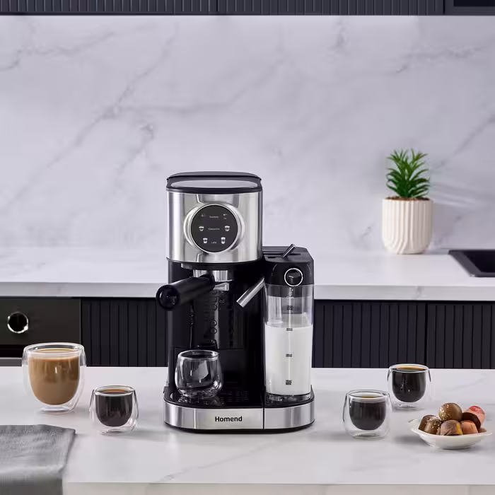 اسپرسوساز فوم شیرساز دار برند Homend ترکیه مدل Coffeebreak 5015H
