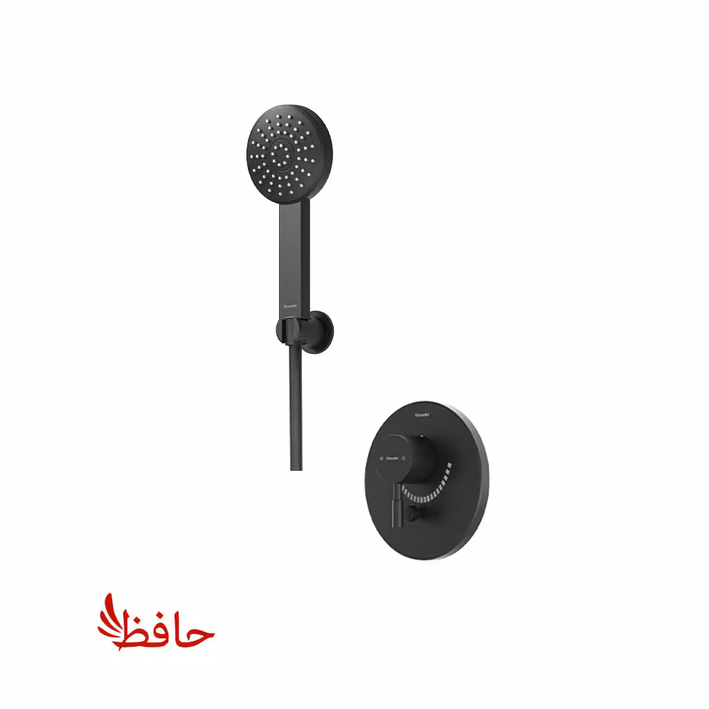 شیر حمام توکار شودر مدل مارینو مشکی تیپ 2