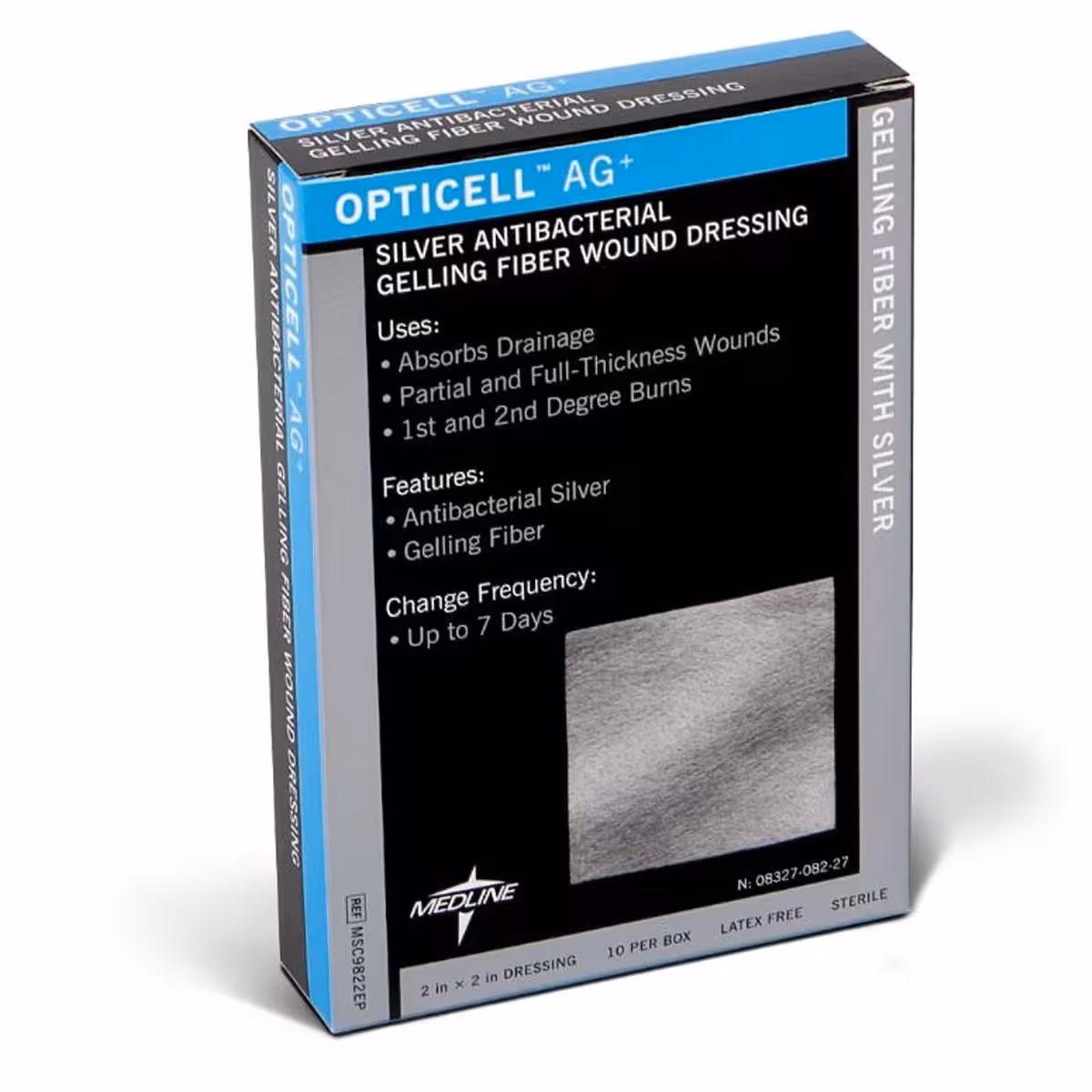 پانسمان نقره آنتی باکتریال الیاف ژلی اپتی سل مدلاین