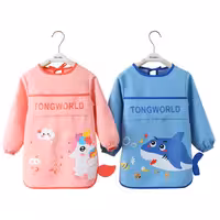 پیش بند ضد آب آستین بلند غذا و نقاشی کودک