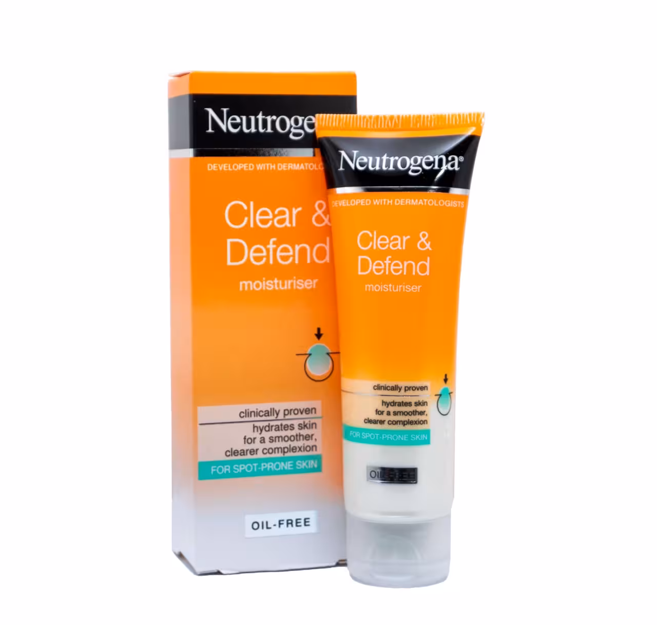مرطوب کننده و ضد جوش نوتروژینا مدل Clear & Defend حجم 50 میلی لیتر