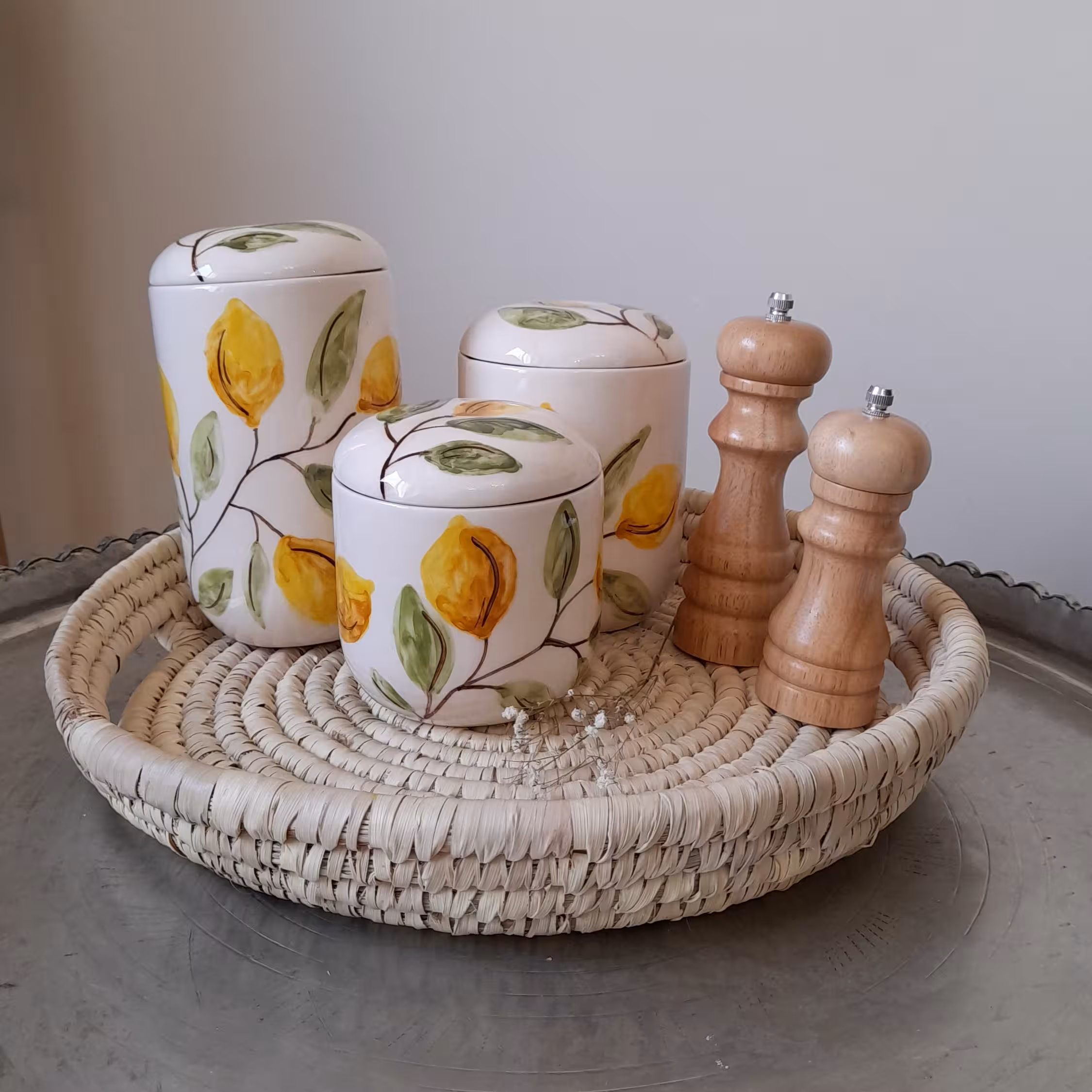 پاسماوری و بانکه 3 سایز سرامیکی دستساز در طرح ها و رنگ های مختلف قابل شستشو