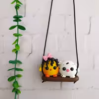 آویزماشین طرح جوجه و گاوی | amazonchi