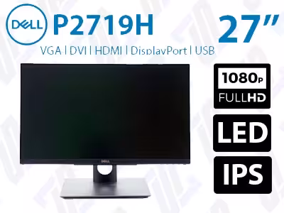 مانیتور استوک 27 اینچ دل مدل Dell P2719H کیفیت FHD پنل IPS