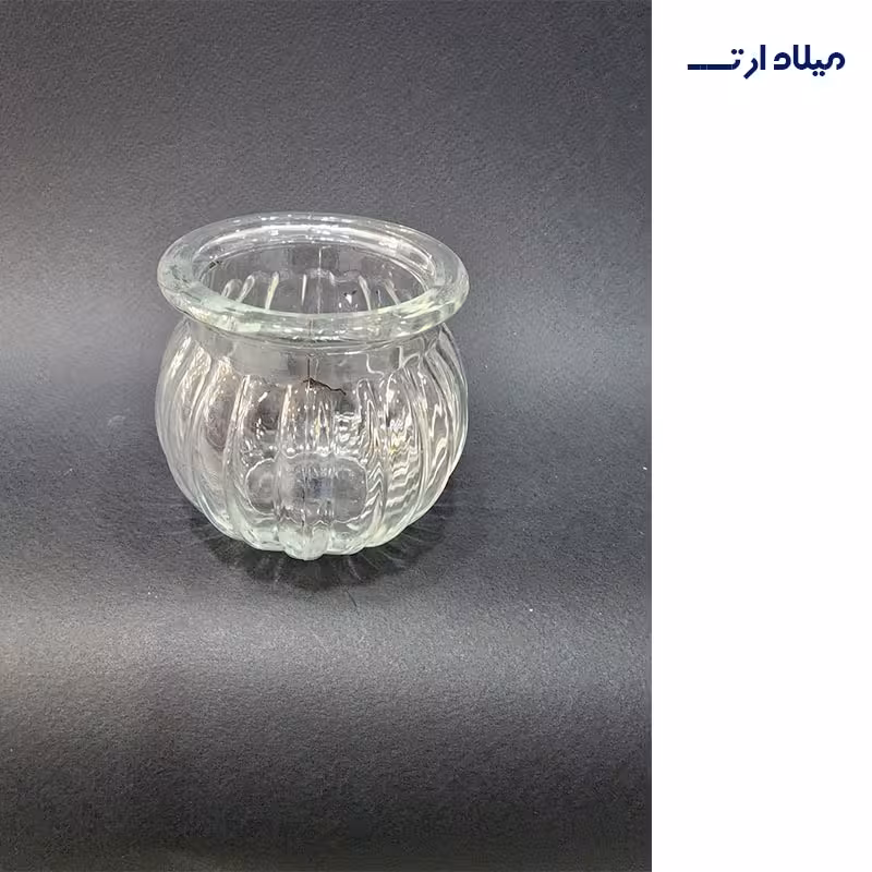 شیشه جا شمعی ارتفاع 7 قطر7