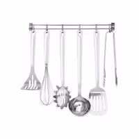 ست 7 عددی سرویس ملاقه و هم زن | فولاد ضدزنگ 18/10 | طراحی مدرن و مینیمال | مناسب میزبانی‌های لوکس