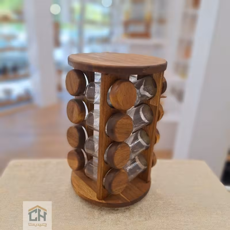 ست جا ادویه 16 تایی گردان طرح گرد مدل ACA99161