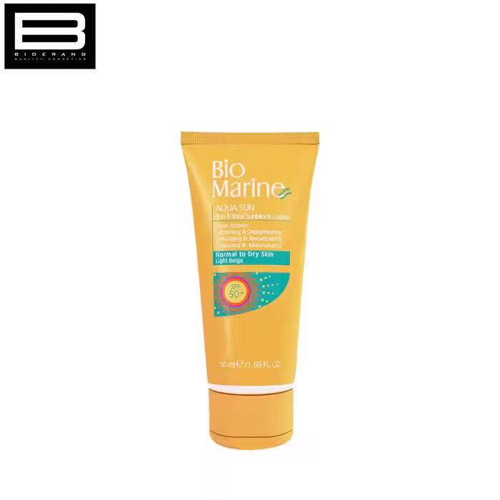 ضد آفتاب ضد چروک بژ روشن پوست چرب بایومارین 50 میل SPF 50