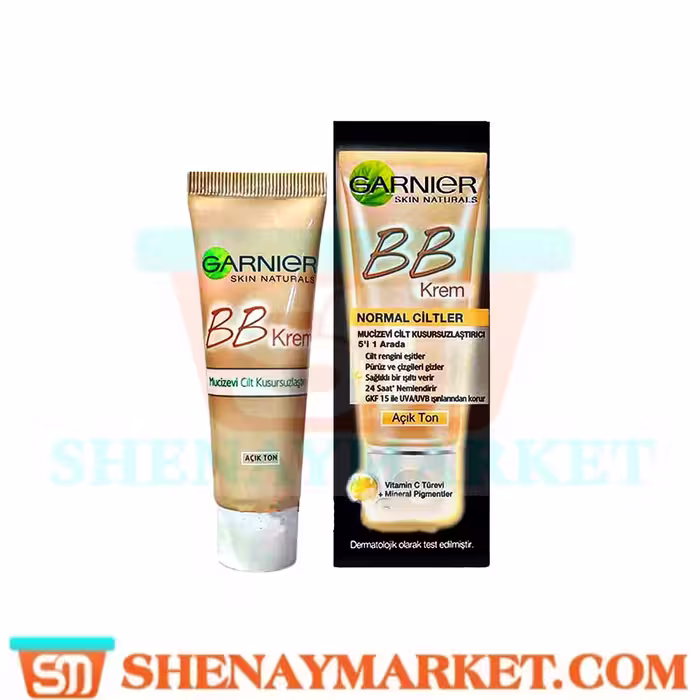 بی بی کرم گارنیر 5in1 رنگ روشن حجم 18 میل