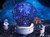 پروژکتور صورت فلکی چرخان و اسپیکر بلوتوث LED 3D Starry Sky Projector Lamp Plus WZXKD-02