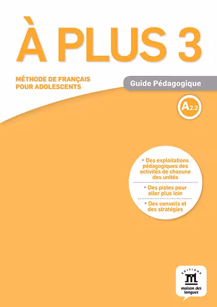 دانلود کتاب A plus 3 - Guide Pedagogique
